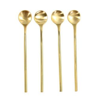 Be Home Luxe Thin Spoons - Set of 4 in Gold at Nordstrom