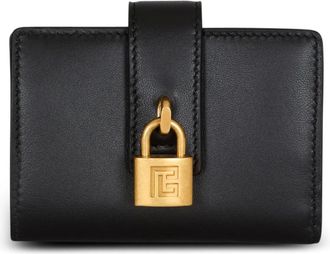 Balmain Pulse Leren Portemonnee - Dames - Portefeuilles - Zwart - ONE Size - Leer - Accessoires