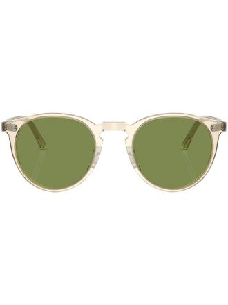 Oliver Peoples OMalley round-frame sunglasses - unisex - Acetate - 48 - Yellow