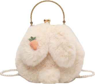 Generic Bunny Shoulder Bag - Cute Animal Purse | Kawaii Plush Bags for Schoolgirls | Easter Shoulder Bags for Girls Women | Cute and Sweet Accessory, beige, C