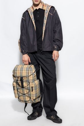 Burberry Cody Cotton Polo Shirt, Mens, Black