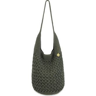 The Sak 120 Hobo Bag in Moss Cozy Crochet at Nordstrom