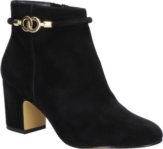 Bella Vita Diaz Bootss W Black Suede Block Heel Ankle Bootie JZZ1171