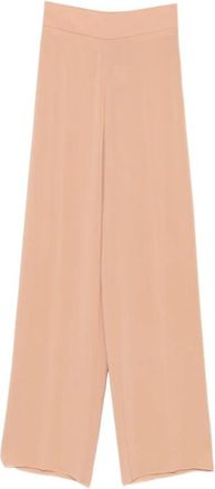 Max Mara Pantalone Palazzo - Dames - Wijde Broeken - Beige - M - Broeken
