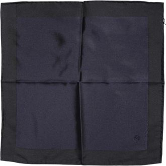 Dolce & Gabbana Luxe Zijden Logo Foulard Sjaal - Heren - Accessoires - Blauw - ONE Size - Accessoires