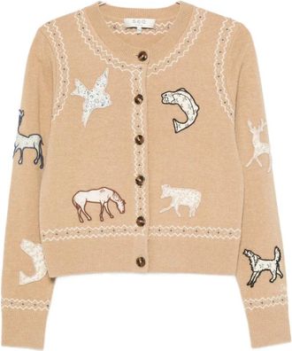 Sea NY Winslow Cardigan - female - Sea NY - Cardigans - Beige - XS - Knitwear