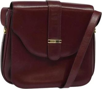 Bally Pre-owned Cross Body Bags, female, Red, Size: ONE SIZE Pre-owned Leather Shoulder Bag