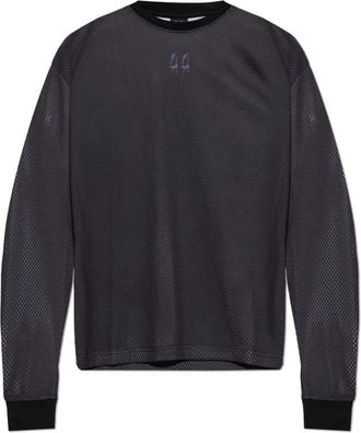 44 Label Group Heren, Tops, Zwart, Maat: 2XL Leer