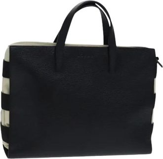 Loewe Pre-owned Handbags, female, Black, Size: ONE SIZE Pre-owned Leather Hand Bag