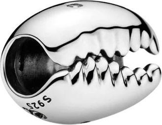 Pandora Sprankelende Koffieboon Schelp Bedel - Dames - Sieraden - Grijs - ONE Size - Accessoires