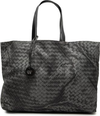 Bottega Veneta Pre-owned Bottega Veneta Nylon Intrecciolusion Tote B06025201E