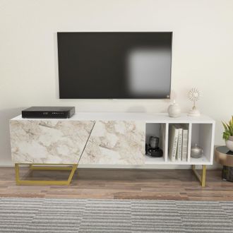Decorotika Linossa TV Unit for TVs up to 60 inch in White