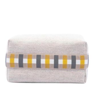 Herm&egrave;s Pre-owned Wool pouches - Dames - Vintage Mini Tas - Beige - ONE Size - Vintage