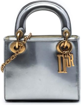 Dior Pre-owned Dior Mini Metallic Patent Lady Dior Ladies 6RVHKG0CDWYDM1S1