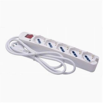 Trade Shop Trade Shop - Multipresa 5 Uscite Universali Spina 16a Cavo 1.5 Mt Interruttore Bianco 80180n