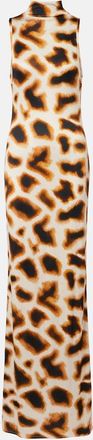 CHRISTOPHER ESBER Animal-print maxi dress