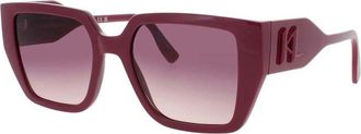 Karl Lagerfeld Ladies Purple Rectangular Sunglasses KLKL6098S501