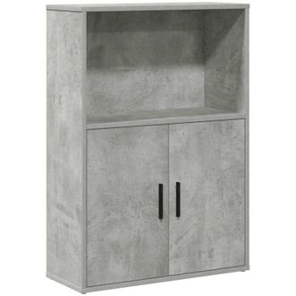 vidaXL Vidaxl - Bookcase Concrete Grey 60x24x85 cm Engineered Wood