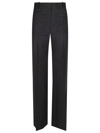 Victoria Beckham Alina Straight-Leg Tailored Wool Formal Pants