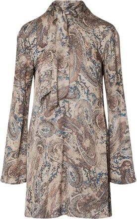 Liu Jo Wf 6422 Ts 061 L9303 - Dames - Korte kleedjes - Bruin - M - Kleedjes