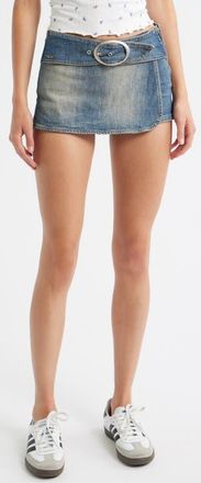 BDG Belted Denim Miniskort at Nordstrom, Size X-Large