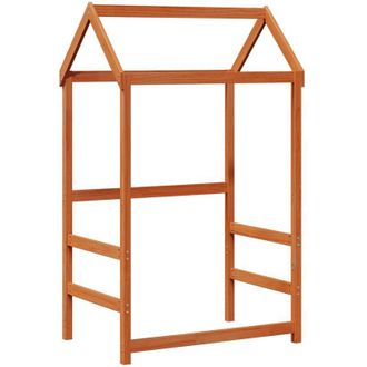 vidaXL Juego De Cama De D&iacute;a 2 Pcs Marr&oacute;n Cera Madera De Pino Macizo Vidaxl