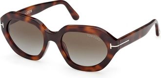 Tom Ford FT1341 MERYL-02 53P Womens Sunglasses Tortoiseshell Size 53