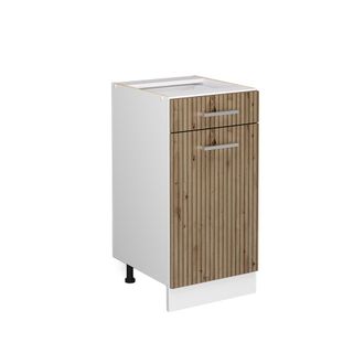 Vicco Mueble Bajo De Cocina R-line, Roble Artesanal, 40 Cm Sin Encimera Vicco