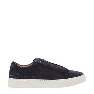 HUGO BOSS Low Top Leather Sneaker, Brand Size 40 ( US Size 7 )