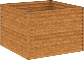 vidaXL Jardinera De Acero Corten 100x100x69 Cm Vidaxl