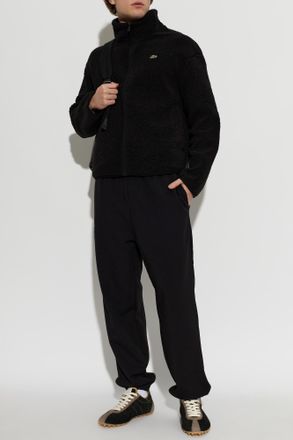 Lacoste Lacoste Teddy Fleece With Stand-Up Collar, Mens, Black