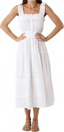 Marea Frida Dress In Shell Schiffli
