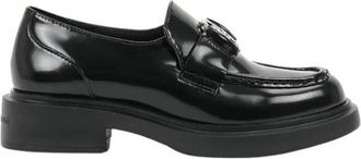Karl Lagerfeld Schoenen, Dames, Zwart, 36 EU, Leer, Macie Loafers