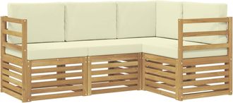 vidaXL Conjunto De Sof&aacute;s De Exterior 4 Uds. Vidaxl