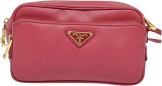 Prada Pre-owned Cross Body Bags, female, Pink, Size: ONE SIZE Pre-owned Vintage Cross Body Bag