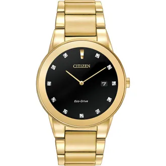 Citizen Mens Standard Stainless Steel Eco-Drive Watch, 40mm in Gold at Nordstrom Rack
