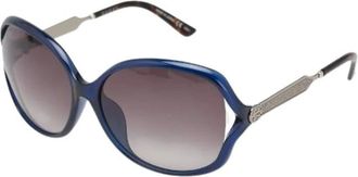 Gucci Pre-owned Accessories, female, Blue, Size: ONE SIZE Pre-owned Plastic Sunglasses