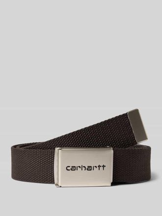 Carhartt Work in Progress G&uuml;rtel mit Logo-Detail Modell Clip in Cognac, Gr&ouml;&szlig;e 1