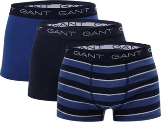 GANT Gestreepte, slanke boxershorts voor heren (set van 3) (Blauwdruk)