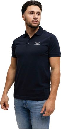 Emporio Armani Klassiek Poloshirt Donkerblauw - Heren - Polos - Blauw - S - Katoen - Tops