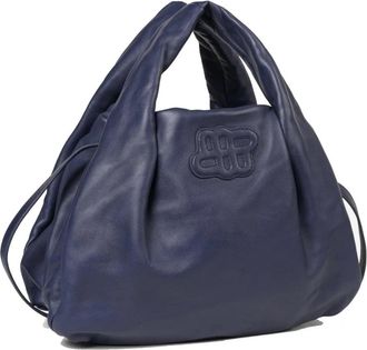 Munthe Lix Bag - Dames - Handtassen - Blauw - ONE Size - Leer - Tassen