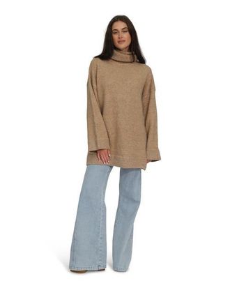 Belle & Bloom Cuddle Me Oversized Tunic Sweater in Beige at Nordstrom, Size X-Small Au