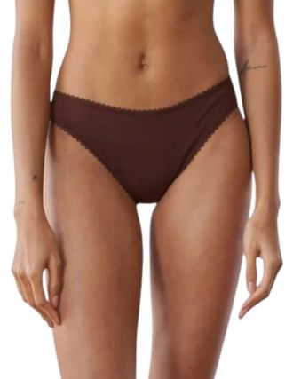 Araks Stella Cotton Thong Bottom In Clove