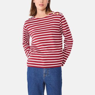 Petit Bateau Marineshirt voor dames van katoen