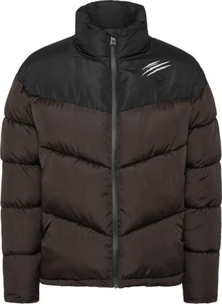 Plein Sport Piumino trapuntato con stampa - Marrone