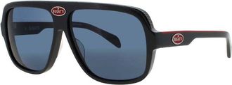 Bugatti Mens Grey Rectangular Sunglasses 06GRY