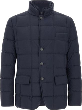 Fay Dubbelborst Pufferjas - Heren - Winterjassen - Blauw - L - Jassen