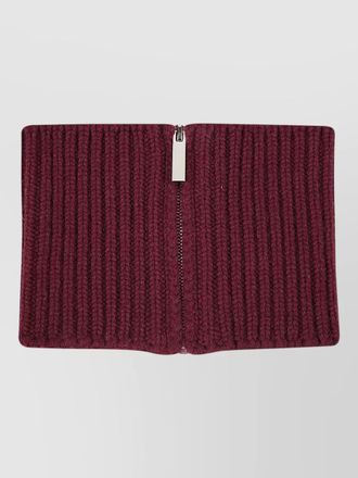 SA SU PHI cashmere knit collar scarf ribbed texture
