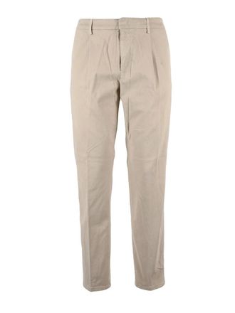 Dondup Beige Ralp Straight-Leg Stretch Cotton Trousers