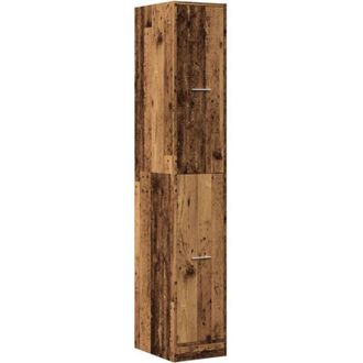 vidaXL Armario Botiqu&iacute;n Madera De Ingenier&iacute;a Envejecido 30x41x174,5 Cm Vidaxl